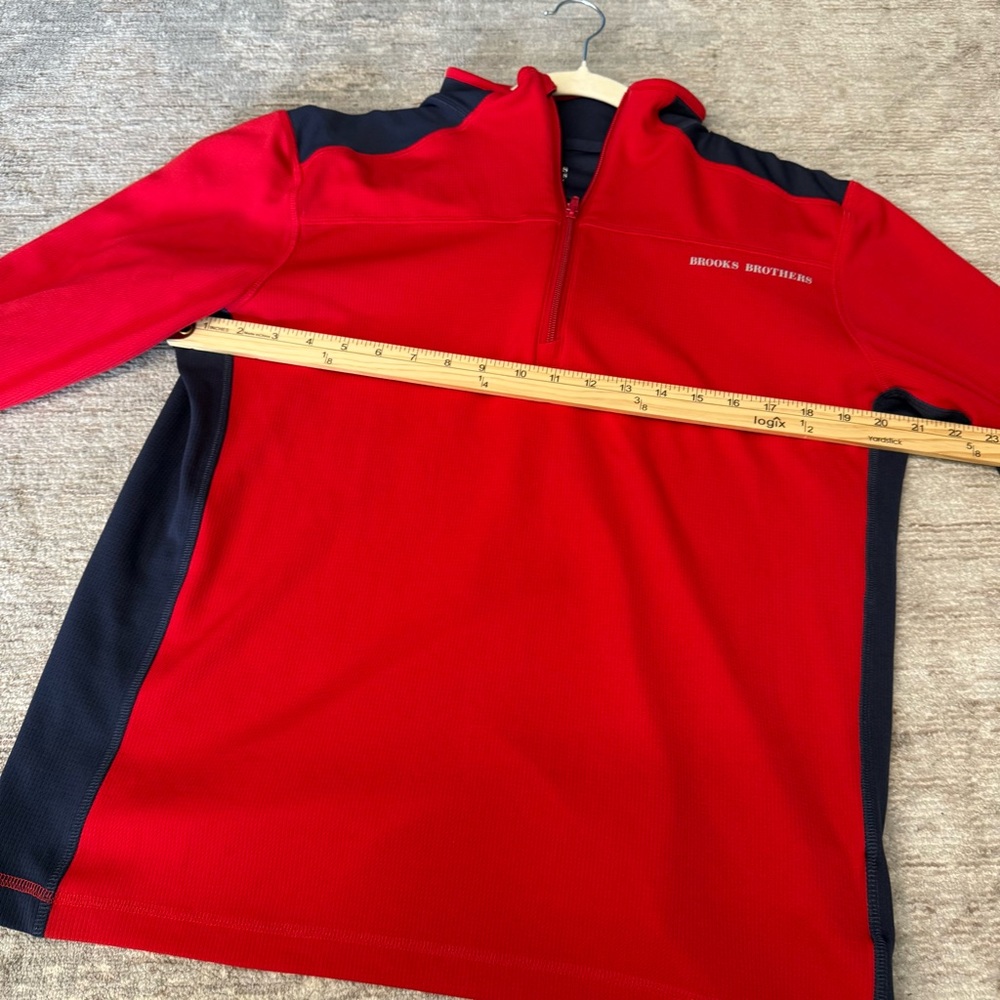 Brooks Brothers Men's Quarter Half Zip-Up Athletic Shirt Base Layer - Picture 8 of 10